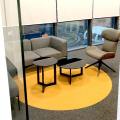 Project by Grid + Line - Paya Lebar Square | Product Seen: [Shuffle Modular Sofa, Glass x Lola Coffee Table – Small / Big & Sebastian Lounger]
